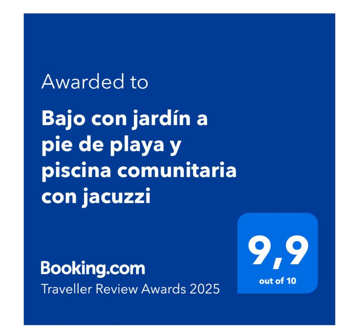 Апартаменты Bajo Con Jardin A Pie De Playa Y Piscina Comunitaria Con Jacuzzi Playas de Vera Экстерьер фото